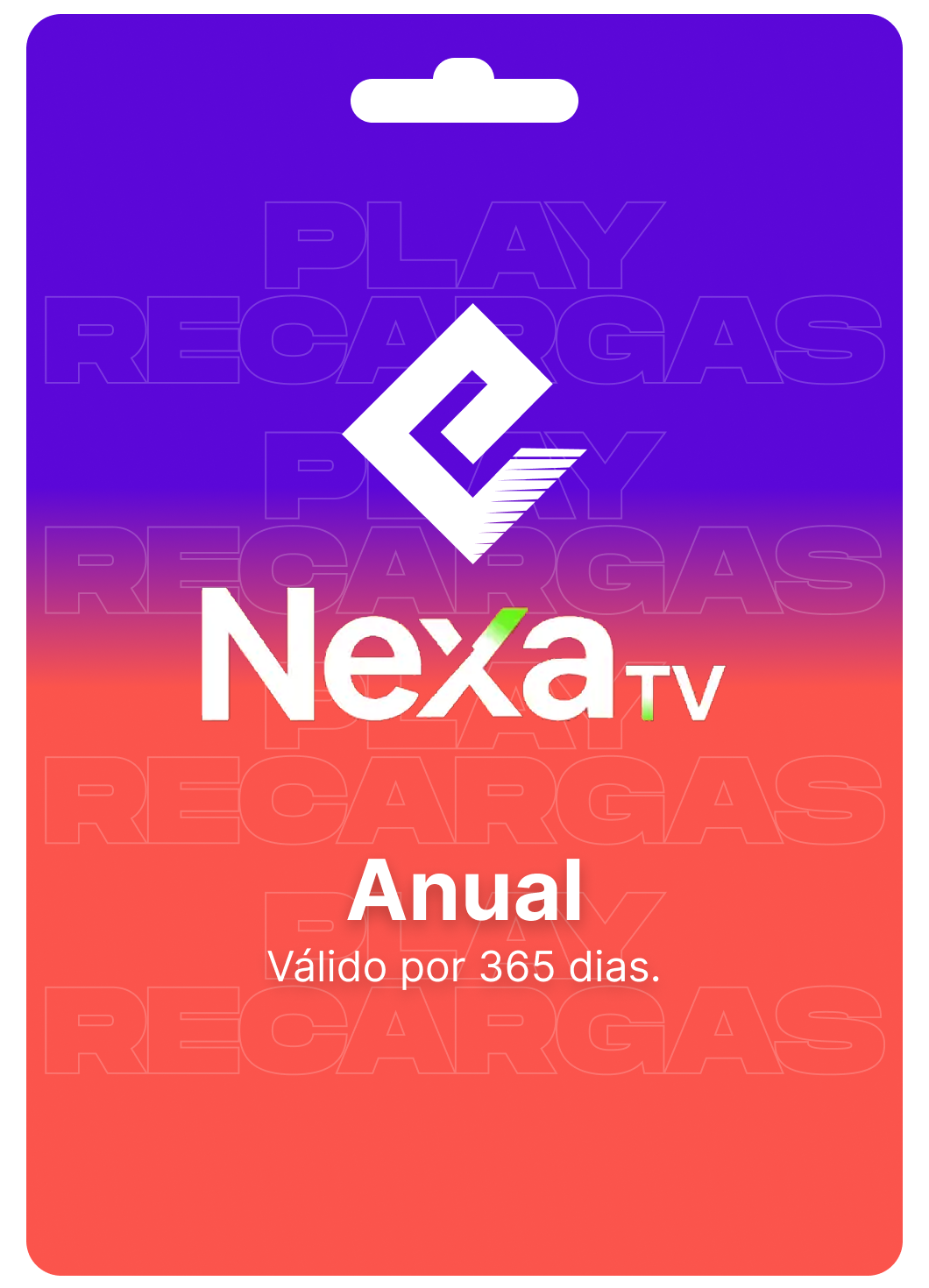 gift card - tve / nexa tv - Anual